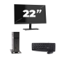 Atrust t176L USFF - Intel Atom x5-E8000 - 8GB RAM - 256GB SSD - Windows 11 + 1x 22 Zoll Monitor