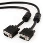 Premium VGA HD15M/HD15M doppelt geschirmt mit 2*Ferrit-Kabel, 3 m, schwarz