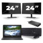 Dell Latitude 3310 - Intel Core i3-8. Generation - 13 Zoll - 8GB RAM - 256GB SSD - Windows 11 + 2x 24 Zoll Monitor