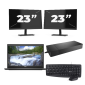Dell Latitude 3420 - Intel Core i3 11. Generation - 14 Zoll - 16GB RAM - 256GB SSD - Windows 11 Home + 2x 23 Zoll Monitor