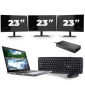 Dell Latitude 5410 - Intel Core i5-10. Generation - 14 Zoll - 8GB RAM - 256GB SSD - Windows 11 + 3x 23 Zoll Monitor
