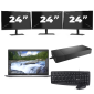 Dell Latitude 5420 - Intel Core i7 11. Generation - 14 Zoll - 16GB RAM - 256GB SSD - Windows 11 + 3x 24 Zoll Monitor