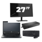 Fujitsu LIFEBOOK E5410 – Intel Core i5 der 10. Generation – 14 Zoll – 8 GB RAM – 256 GB SSD – Windows 11 Home + 1x 27-Zoll-Monitor