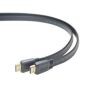 Cableexpert HDMI-Stecker-Stecker-Flachkabel, 1,8 m, Schwarz