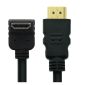 HDMI-Kabel v2.0a 90° abgewinkelt, Ausgang, vergoldet, M/M, 0,5 m