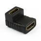 HDMI F/F 90° Adapter vergoldet