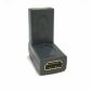 HDMI-Buchse auf Buchse, rechtwinkliger 90-180-Grad-Adapter, vergoldet