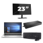 HP EliteBook 830 G7 - Intel Core i7-10. Generation - 13 Zoll - 8GB RAM - 256GB SSD - Windows 11 + 1x 23 Zoll Monitor