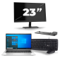 HP EliteBook 830 G8 - Intel Core i5 11. Generation - 13 Zoll - 16GB RAM - 256GB SSD - Windows 11 + 1x 23 Zoll Monitor