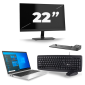 HP EliteBook 840 G8 - Intel Core i7 11. Generation - 14 Zoll - 16GB RAM - 256GB SSD - Windows 11 + 1x 22 Zoll Monitor