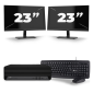 HP EliteDesk 800 G6 USFF - Intel Core i7 10. Generation - 16GB RAM - 256GB SSD - Windows 11 + 2x 23 Zoll Monitor
