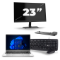 HP ProBook 640 G8 - Intel Core i5 11. Generation - 14 Zoll - 16GB RAM - 256GB SSD - Windows 11 + 1x 23 Zoll Monitor