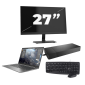 HP ZBook Firefly 14 G8 - Intel Core i7 11. Generation - 14 Zoll - 16GB RAM - 256GB SSD - GPU - Windows 11 Home + 1x 27 Zoll Monitor