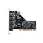 PCI 4+1 USB 2.0-Karte VIA-Chipsatz
