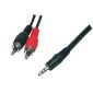 Cablexper-Klinke 3,5 mm auf Cinch-Stereo, 5,0 m