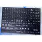 Notebook-Tastaturaufkleber, US-Schwarz-Weiß, Vollversion