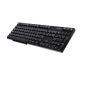 USB-Tastatur mit Kabel, 104 Tasten, AZERTY-Layout, Schwarz, K-602