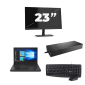 Lenovo ThinkPad A485 - AMD Ryzen 5 2500U - 14 Zoll - 8GB RAM - 256GB SSD - Windows 11 Home + 1x 23 Zoll Monitor