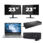 Lenovo ThinkPad T14 Gen 1 – AMD Ryzen 5 PRO 4650U – 14 Zoll – 8 GB RAM – 256 GB SSD – Windows 11 Home + 2 x 23-Zoll-Monitor