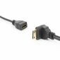 Abwärtswinkel-Mini-HDMI-Stecker auf HDMI-Buchse, 17 cm