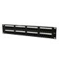 Cat.6 48-Port-Patchpanel mit rückseitigem Kabelmanagement
