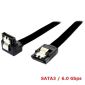 SATA 3-Kabel, 6 Gbit/s, 45 cm, mit 90°-Stecker