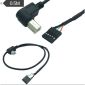 USB-Typ-B-Stecker auf 9-poliges USB-Kabel, 30 cm, schwarz